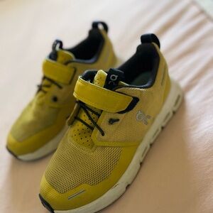 On Running Kids Bright Yellow Sneakers